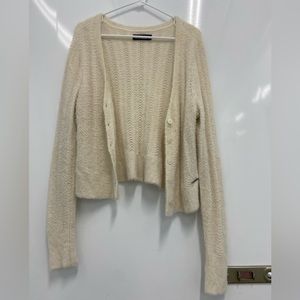 A&F soft white sweater